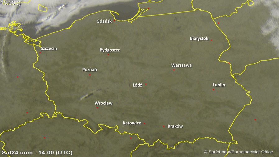 Bezchmurne niebo nad Polską TwojaPogoda pl