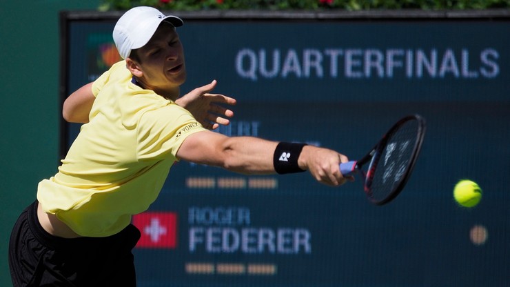 Atp W Indian Wells Hurkacz Musia Uzna Wy Szo Federera Pi Kna