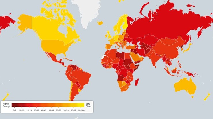 mapa korupcji TI