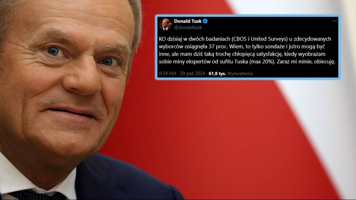 Tusk zachwycony nowymi sondażami. "Mam chłopięcą satysfakcję"