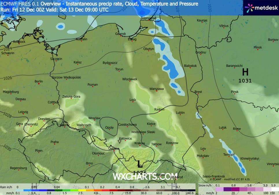 W sobotę najmniej przyjemna pogoda wystąpi na północy i wschodzie