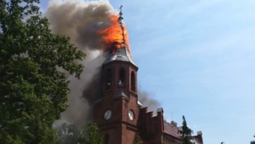 Lubuskie: pożar XIX-wiecznego kościoła