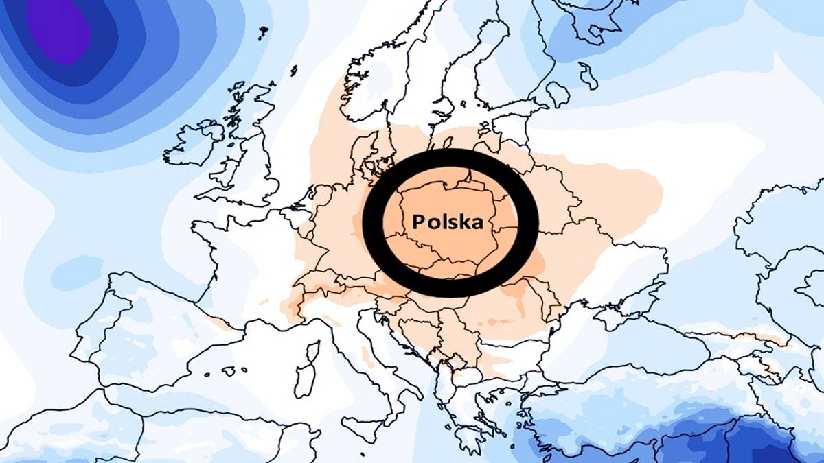 Nad Polską znajdzie się wyż. Fot. climatereanalyzer.org