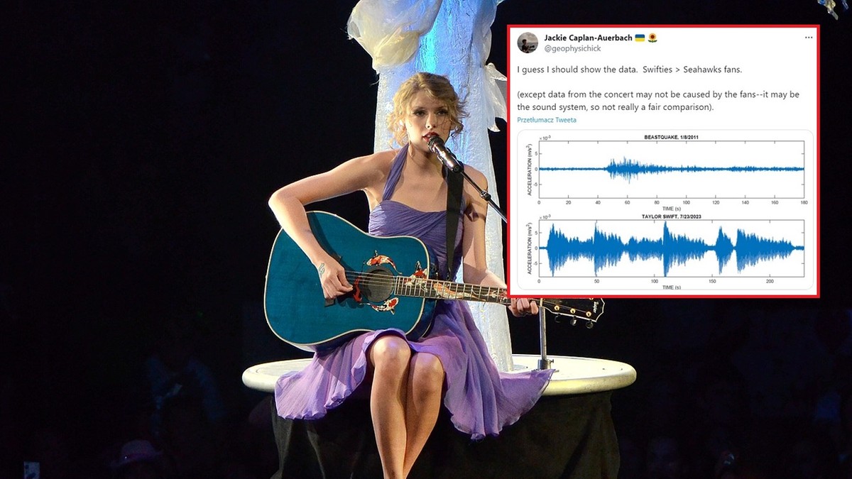 USA: Aktywność sejsmiczna podczas koncertów Taylor Swift