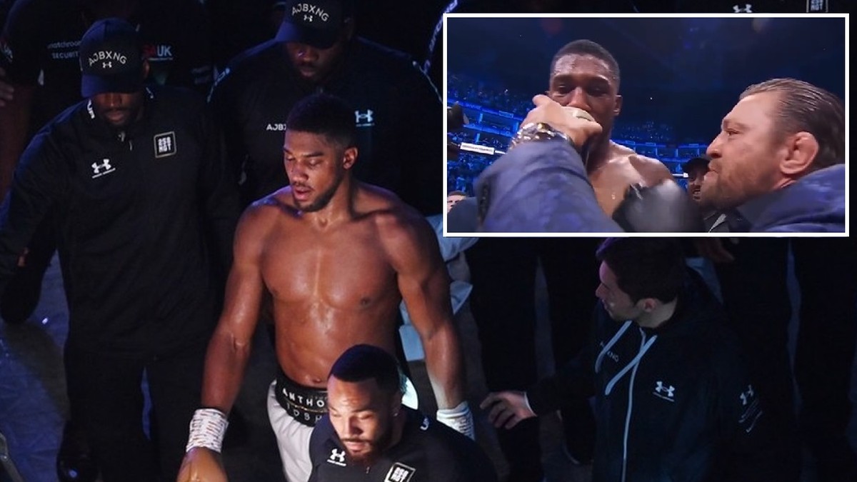 Anthony Joshua zignorował Conora McGregora. Wcześniej... wypił mu drinka