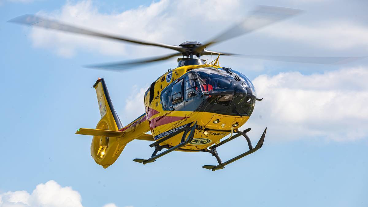 Groźny wypadek w Zachodniopomorskiem. Wśród rannych dzieci, lądował LPR