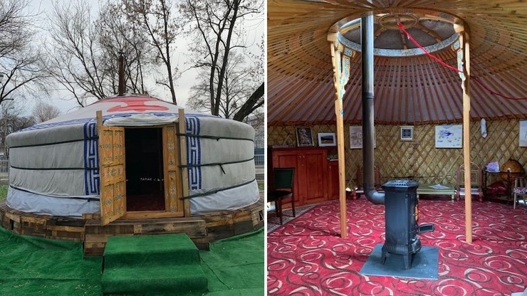 Strażnicy miejscy natrafili w Krakowie na... mongolski namiot. W środku "buchający ogniem piecyk"