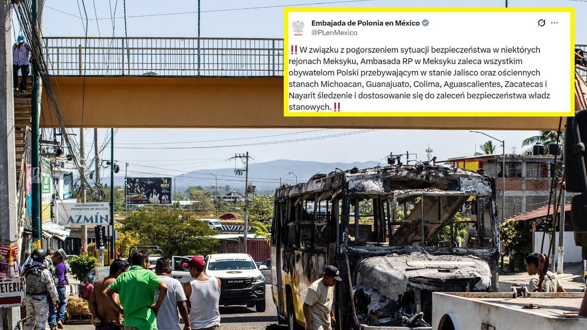 Zamieszki w Meksyku po śmierci El Mencho. Polska ambasada wydała ostrzeżenie