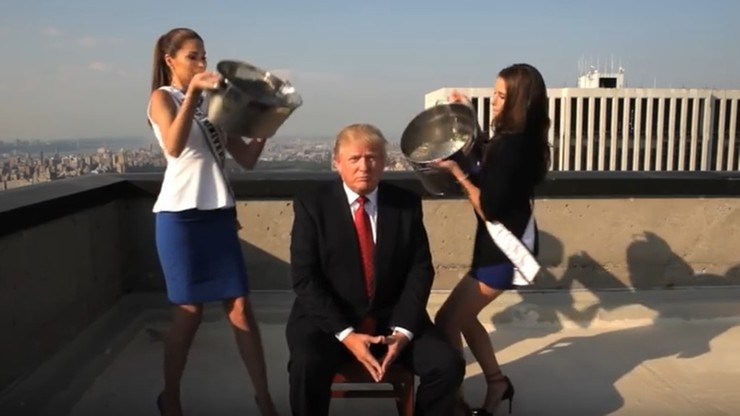 Trump oblany przez amerykańskie miss. To trzeba zobaczyć