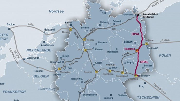 Polska przeciwna większemu wykorzystaniu przez Gazprom gazociągu OPAL