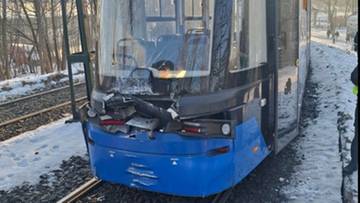 Zderzenie tramwajów w Krakowie. Są poszkodowani