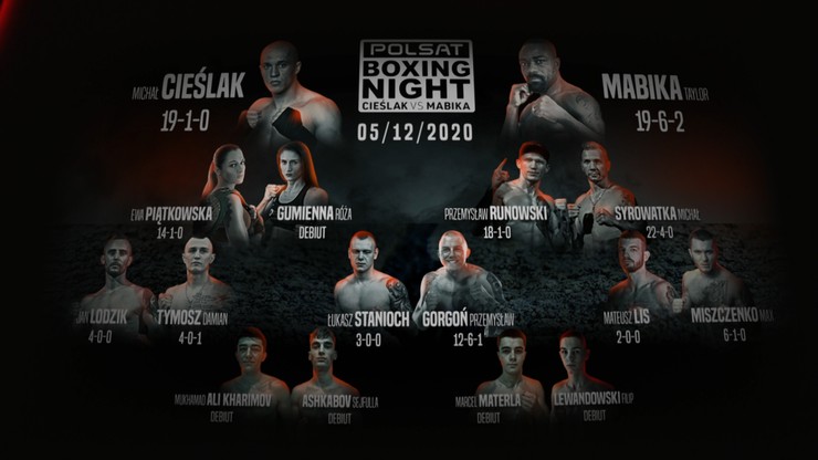 Polsat Boxing Night: Pełna karta walk