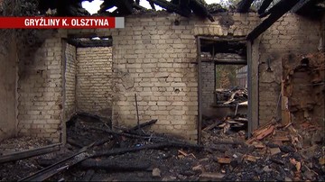 Dwie ofiary pożaru domu w Gryźlinach. Policja nie wyklucza podpalenia