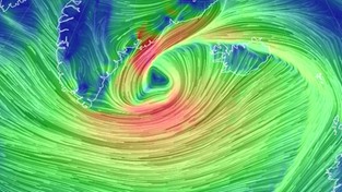 07.02.2022 05:56 Prawdziwy potwór nad Atlantykiem. Wiatr osiąga 250 km/h, a fale ponad 15 metrów wysokości