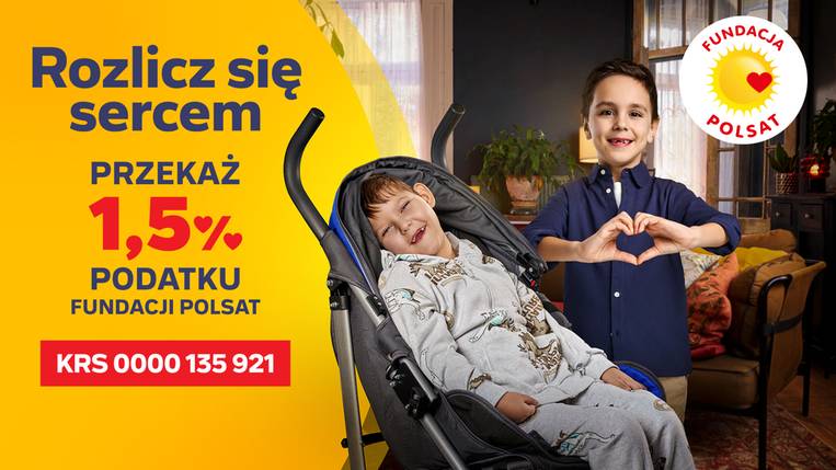 Wesprzyj działania Fundacji Polsat przekazując 1,5% swojego podatku