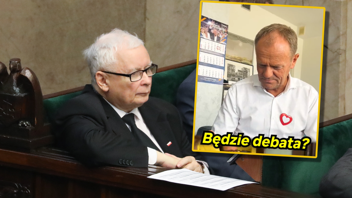 D. Tusk apeluje do J. Kaczyńskiego ws. debaty. "Będzie po polsku"