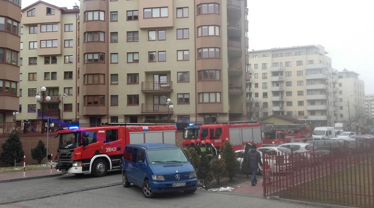 Akcja straży pożarnej na warszawskim osiedlu. Mieszkańcy wyczuli zapach dymu