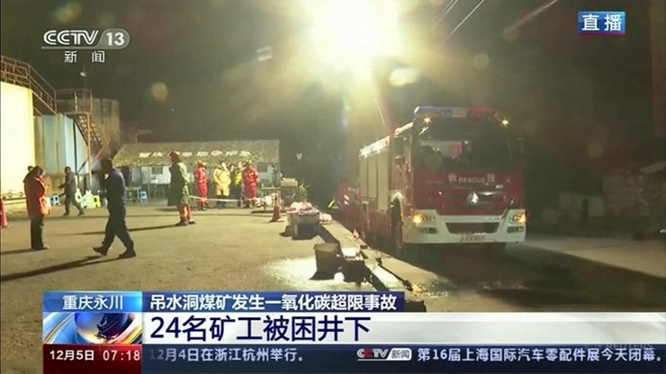 Chiny: katastrofa w zamkniętej kopalni. Zginęło 18 górników