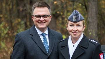 Żona Szymona Hołowni żegna się z wojskiem. "Dzisiaj miała lot pożegnalny"