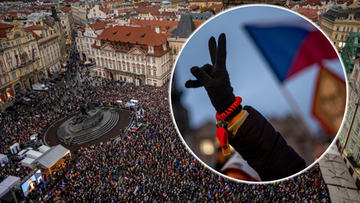 Wielka manifestacja w Czechach. Dziesiątki tysięcy ludzi wyszło na ulice