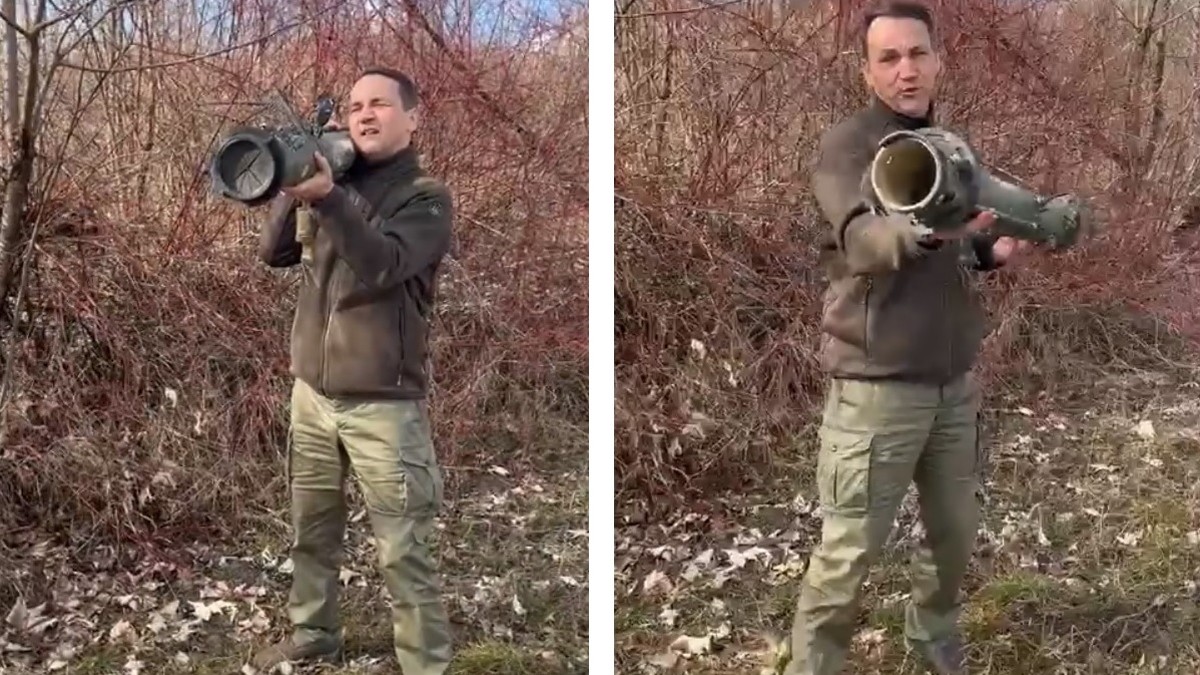 Sikorski z wiadomością dla komendanta Szymczyka: Potwierdzam, w Ukrainie dają granatniki