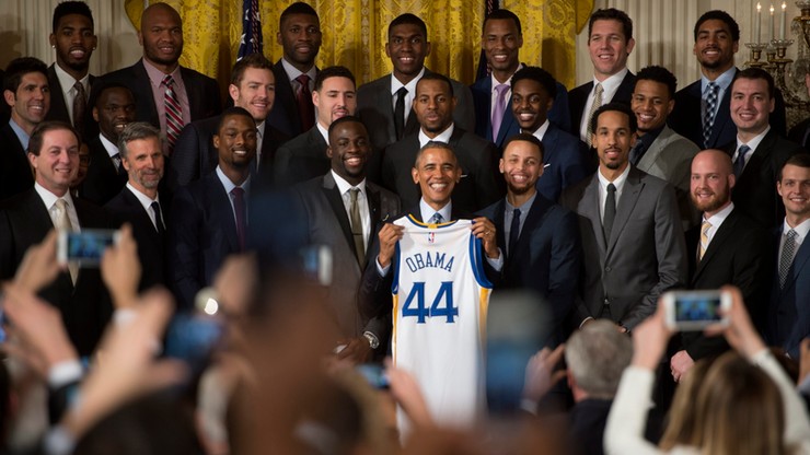 NBA: Koszykarze Golden State Warriors z wizytą u prezydenta Obamy