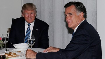 "Trump łączy ludzi". Prezydent elekt spotkał się z Romneyem