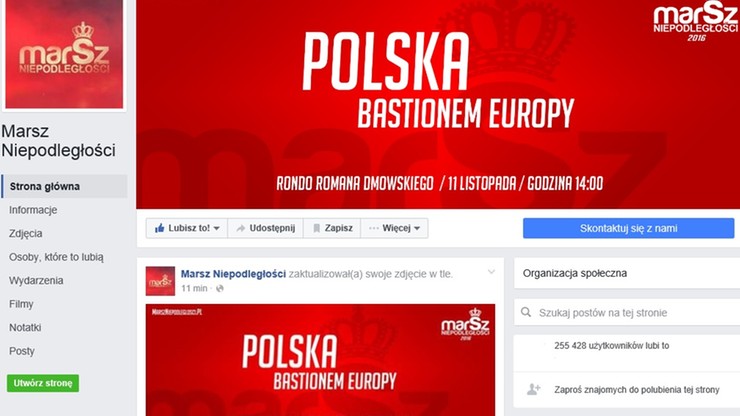 Facebook przywrócił konto narodowców. Profil "Marsz Niepodległości" znów działa