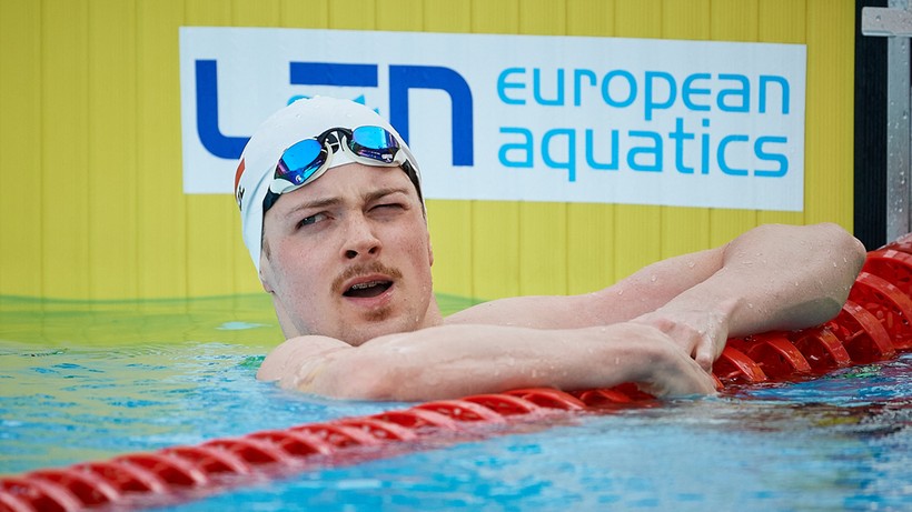 ME w pływaniu: Trzy setne sekundy od medalu! Paweł Juraszek tuż za podium