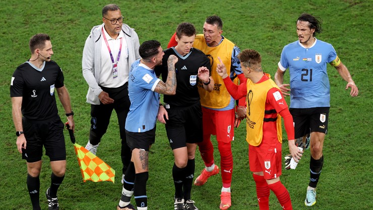 Urugwajczycy wściekli po ostatnim gwizdku meczu Ghana - Urugwaj