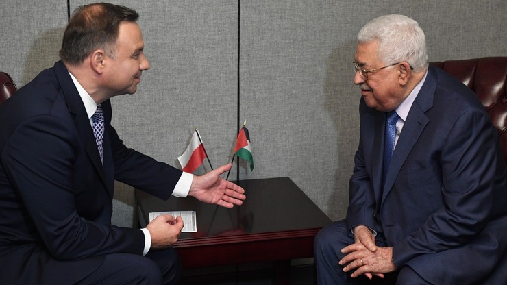 Prezydent Duda spotkał się z prezydentem Autonomii Palestyńskiej