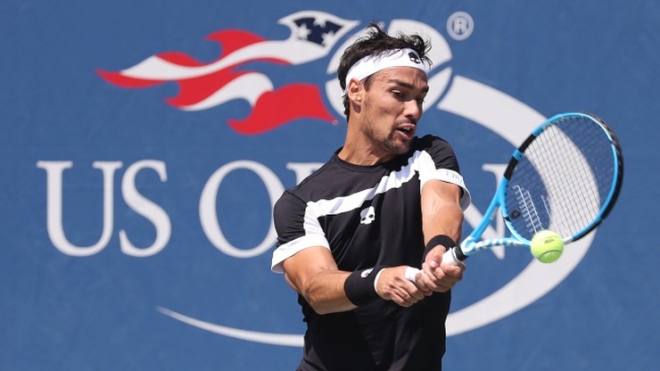 US Open: Fognini wykluczony z debla za niesportowe zachowanie w singlu