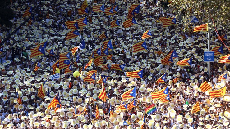 800 tys. Katalończyków wyszło na ulice. Manifestowali za niepodległością