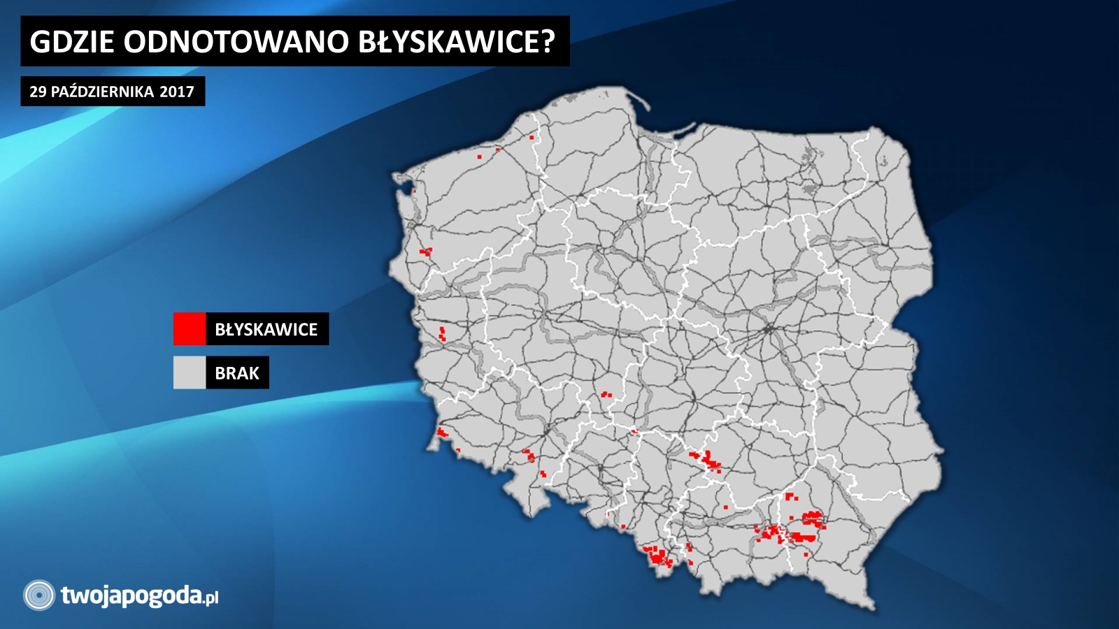 Gdzie przeszły dzisiaj burze?