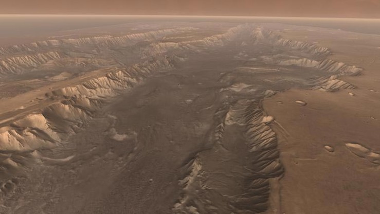 Takie zdjęcie kanionu NASA wykonała podczas jednej z poprzednich misji