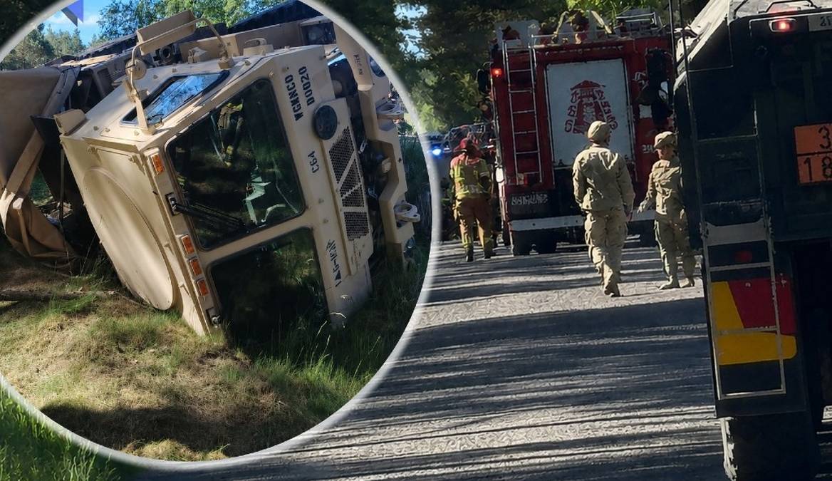 Wypadek żołnierzy USA w Polsce. Jeden wojskowy jest w stanie ciężkim