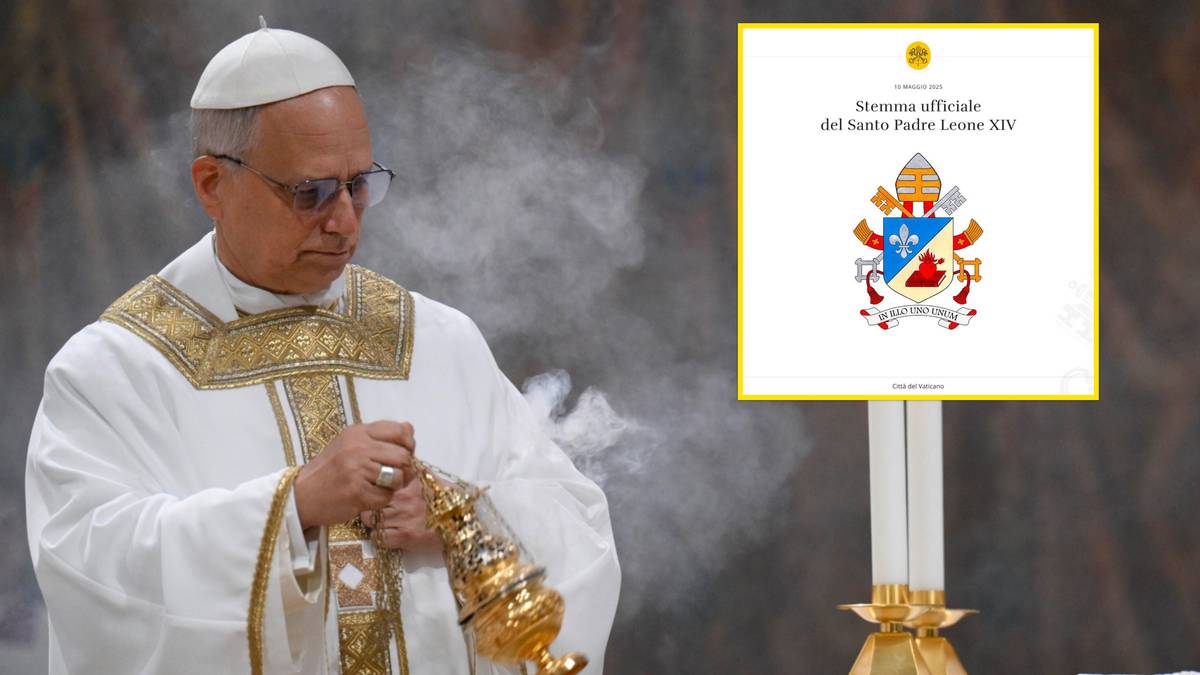 Watykan pokazał herb i dewizę Leona XIV. Papież zdecydował się na dwa ważne symbole