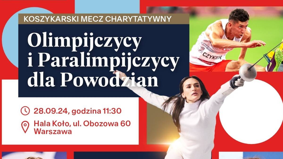 Wyjątkowy mecz charytatywny „Olimpijczycy dla Powodzian”! Kiedy i gdzie obejrzeć?