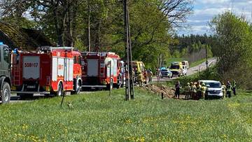 Wypadek busa na Pomorzu. Przewoził osoby niepełnosprawne