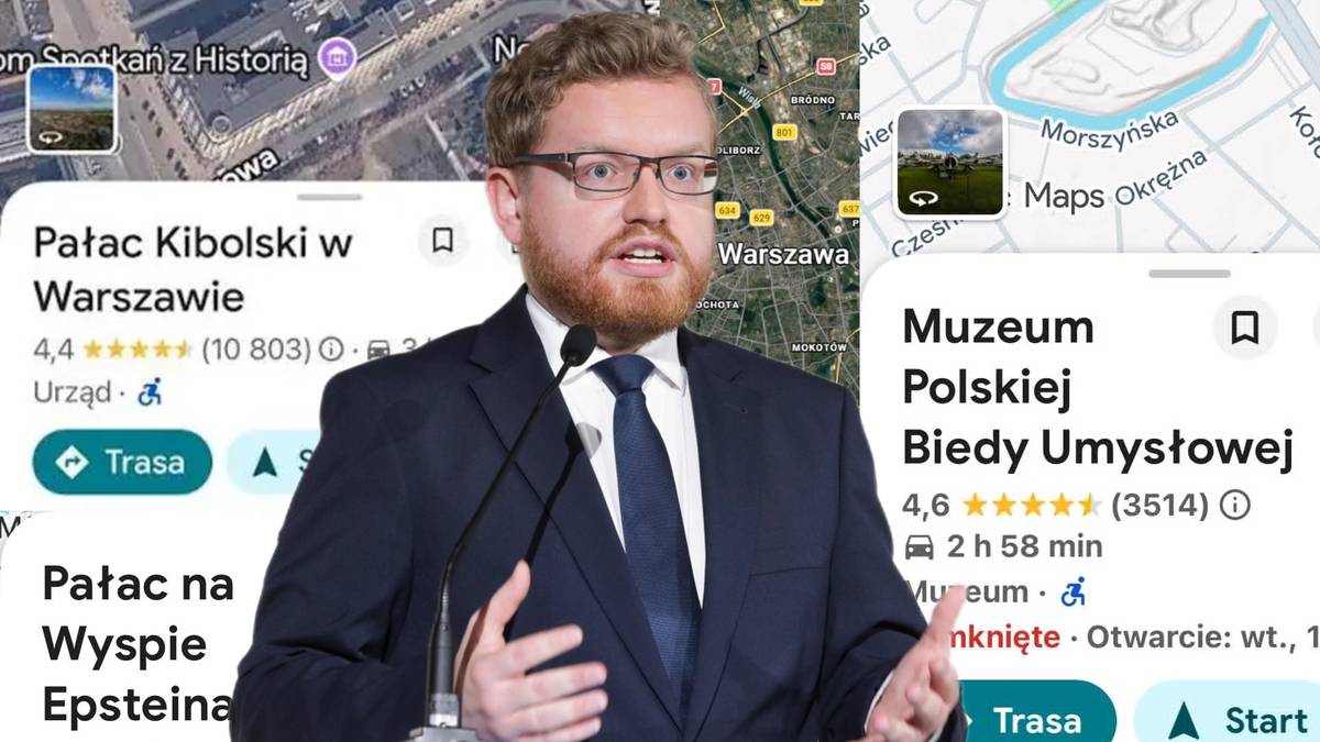 "Pałac Kibolski" w mapach Google. Wiceminister cyfryzacji: Dzieciaki zaczęły kombinować