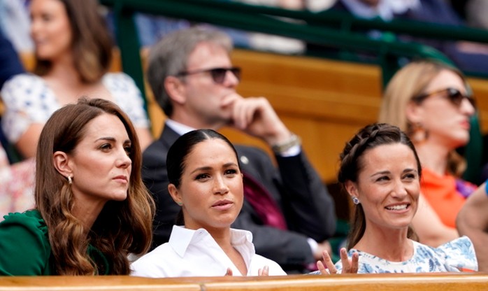 Księżna Kate i księżna Meghan razem na trybunach Wimbledonu
