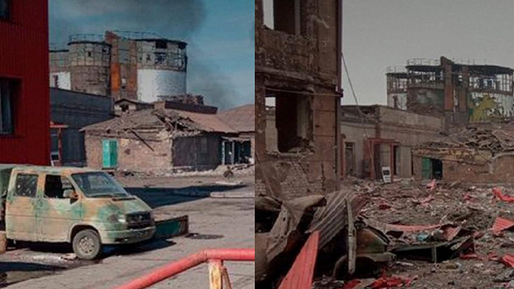 Wojna w Ukrainie. Żołnierz fotografował miasto. W miesiąc zmieniło się w kompletną ruinę
