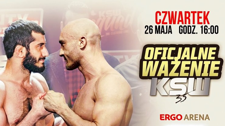 KSW 35: Ceremonia ważenia na żywo od godziny 16:00 na Polsatsport.pl!