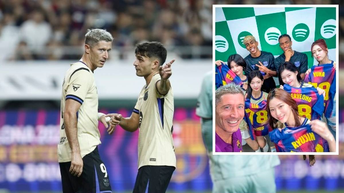 Robert Lewandowski w gronie młodych Azjatek. To zdjęcie podbija sieć