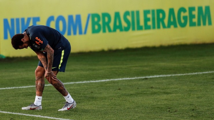 Copa America: Neymar z bolącym kolanem zszedł z treningu