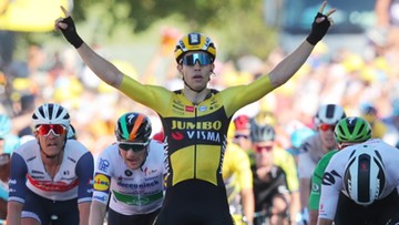 Tour de France: Michał Kwiatkowski aktywny. Nowy lider, Alaphilippe ukarany