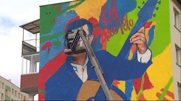 Mural z Zenkiem Martyniukiem na ukończeniu. "Adresu nie muszę podawać, powiem, że mieszkam u Zenka"