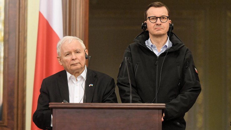 Ukraina. Delegacja w Kijowie. Mateusz Morawiecki i Jarosław Kaczyński wrócili do Polski