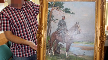 Odzyskano obraz Kossaka "Piłsudski na Kasztance". Został skradziony w 1997 roku