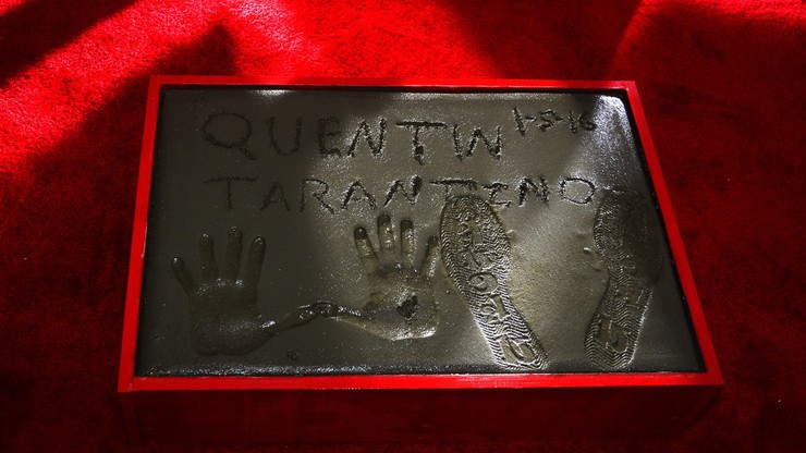 Quentin Tarantino pozostawił odcisk dłoni i stóp w Alei Sław